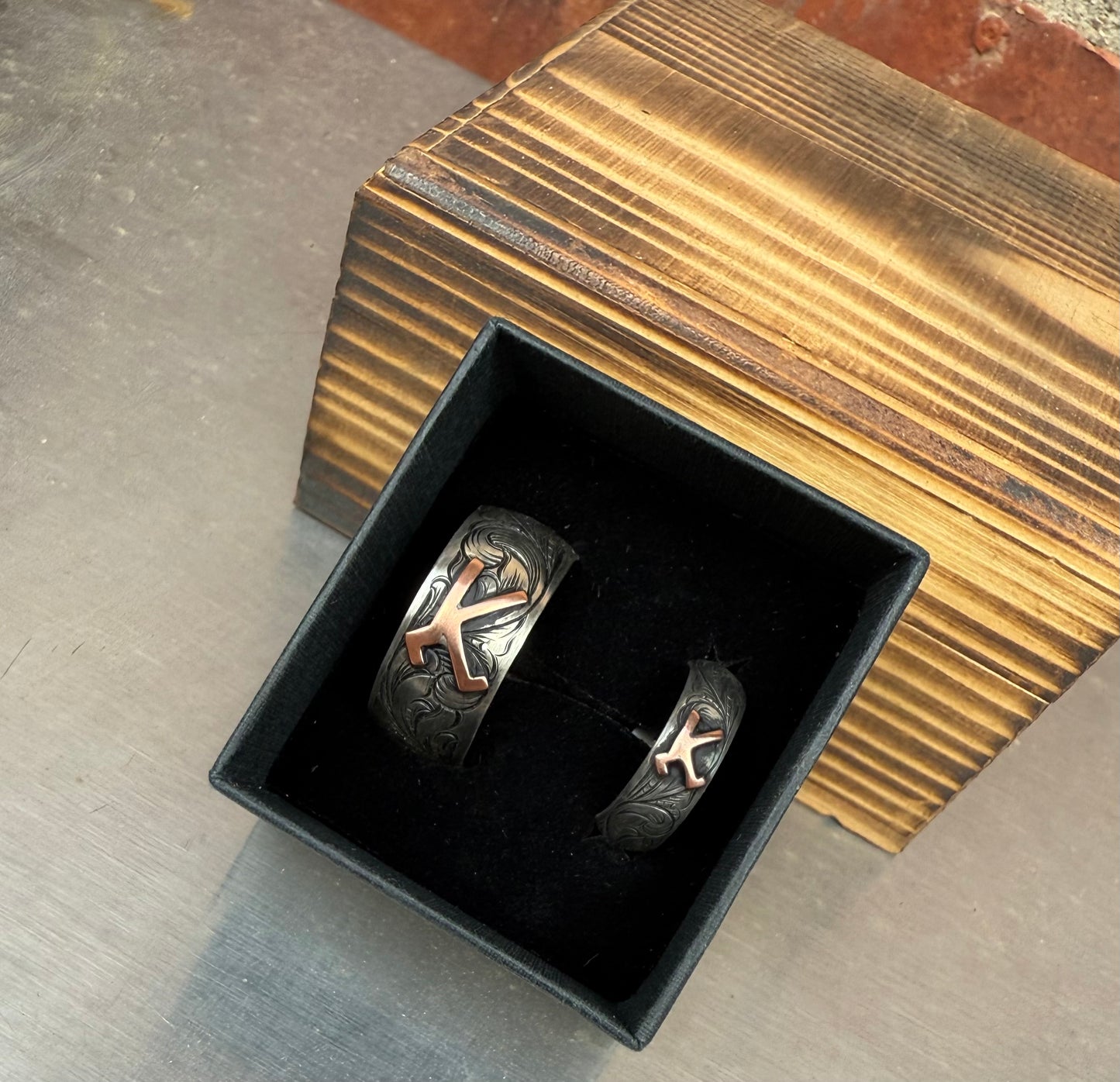 Mens engraved wedding band - Custom order
