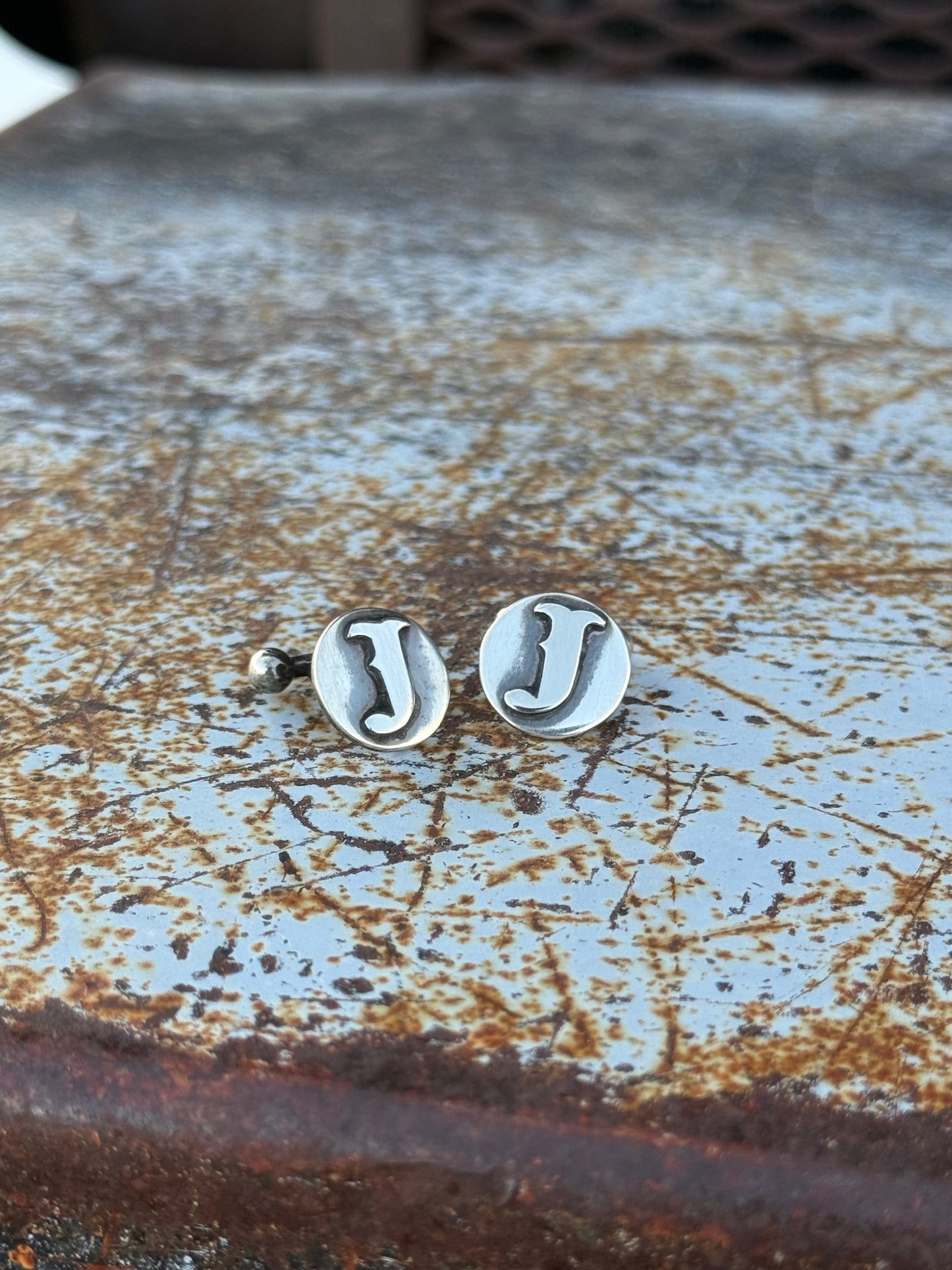 Men’s Custom Sterling Silver Cufflinks - Personalized Wedding Cufflinks Set
