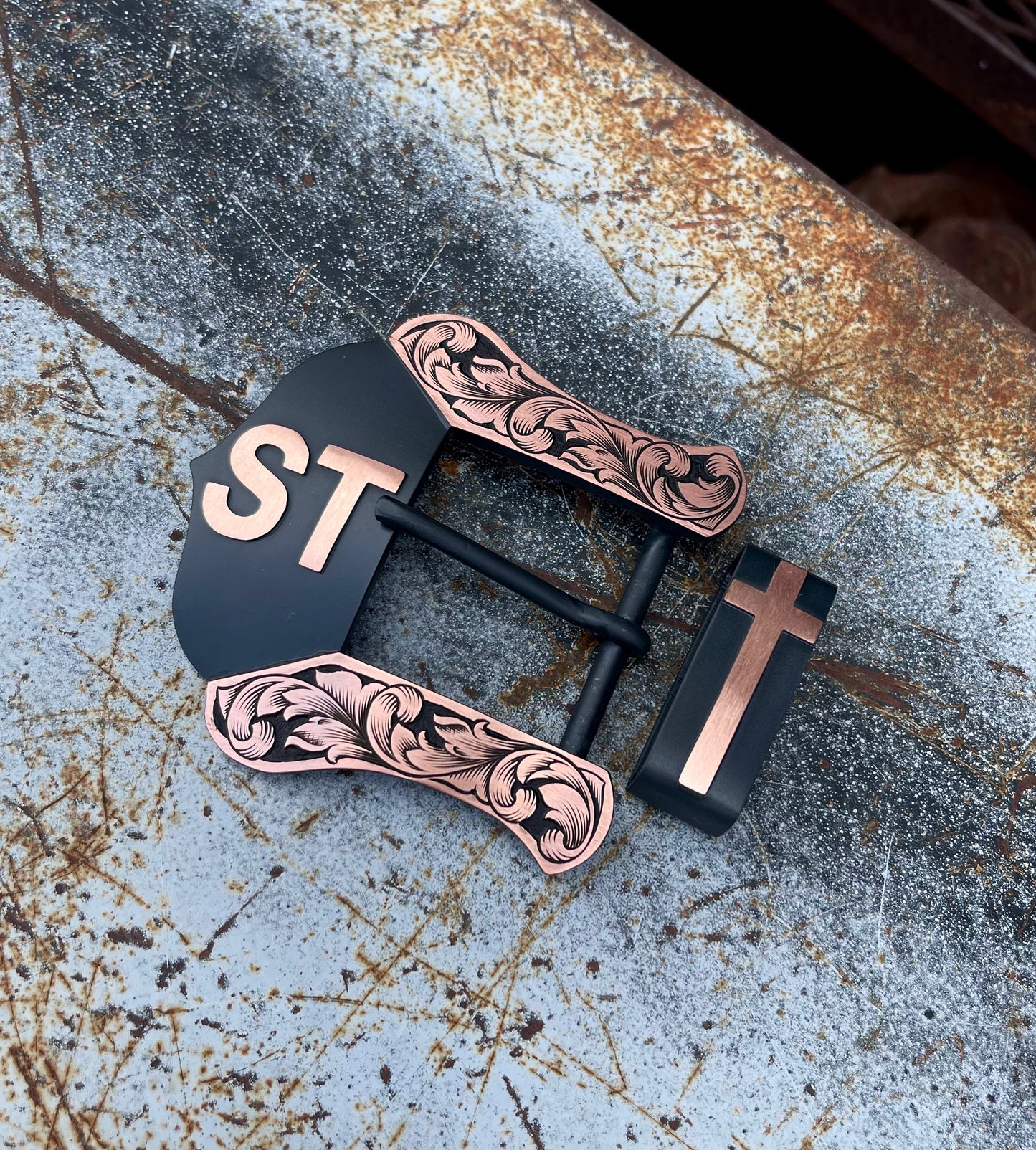 Custom Western Belt Buckle | 2-Piece Buckle Set