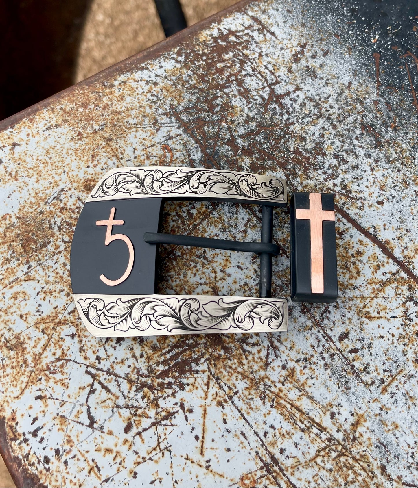 Custom Western Belt Buckle | 2-Piece Buckle Set