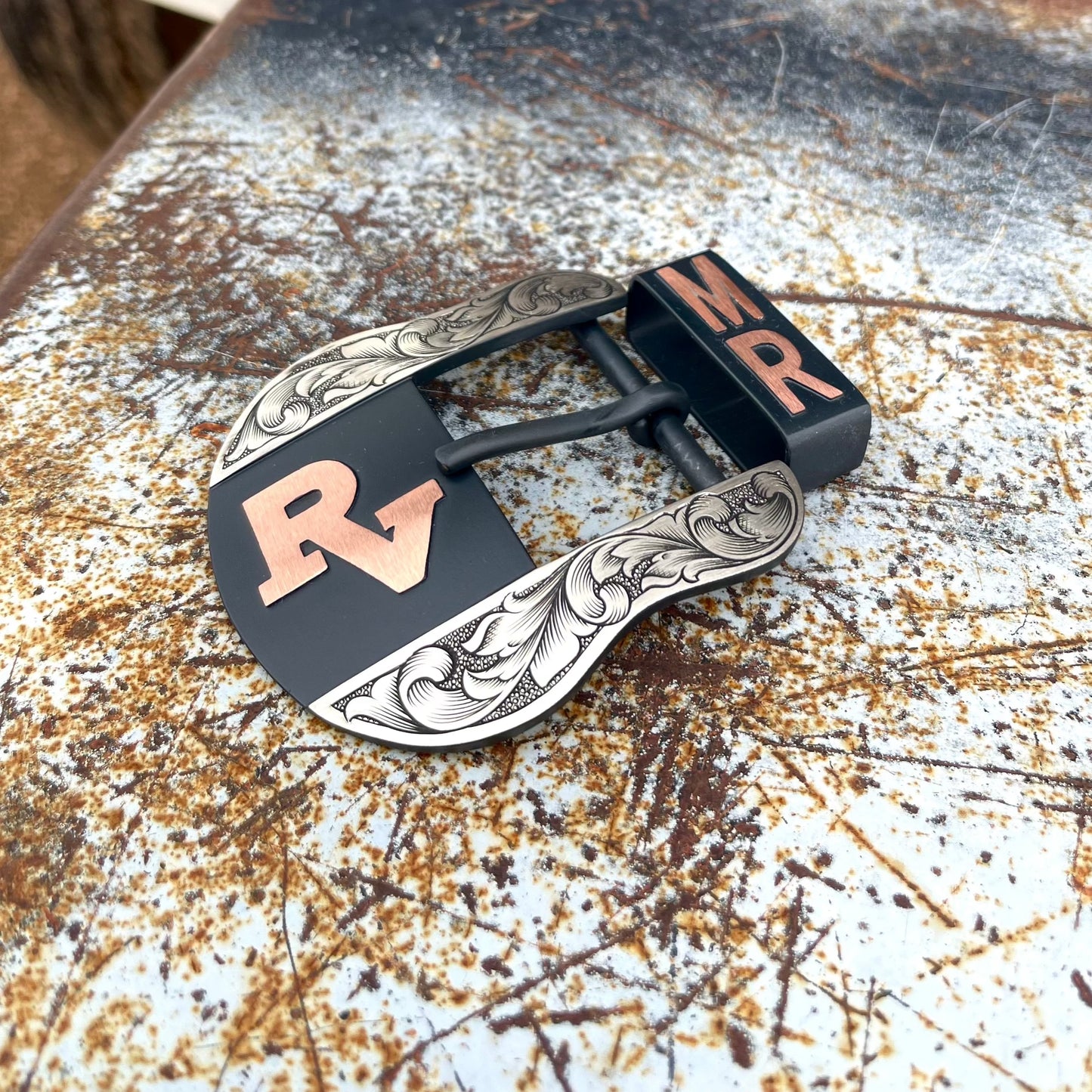 Custom Western Belt Buckle | 2-Piece Buckle Set