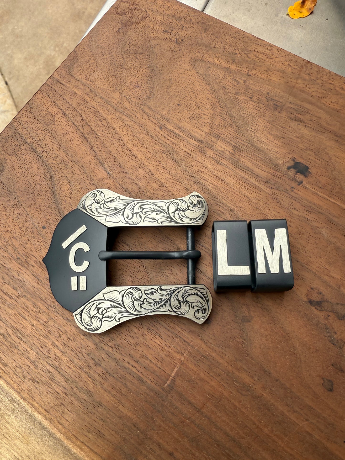 Custom Western Belt Buckle for 1-Inch belt | 2-Piece Buckle Set