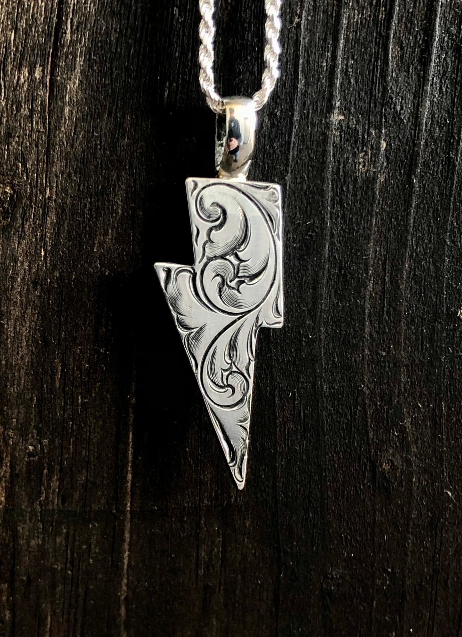 Custom Lightning bolt necklace - Main Image