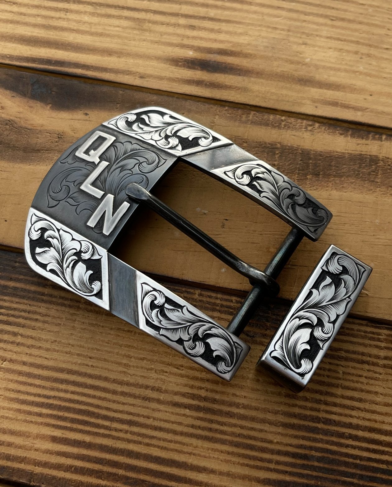 Custom Western Belt Buckle - Boles Silver