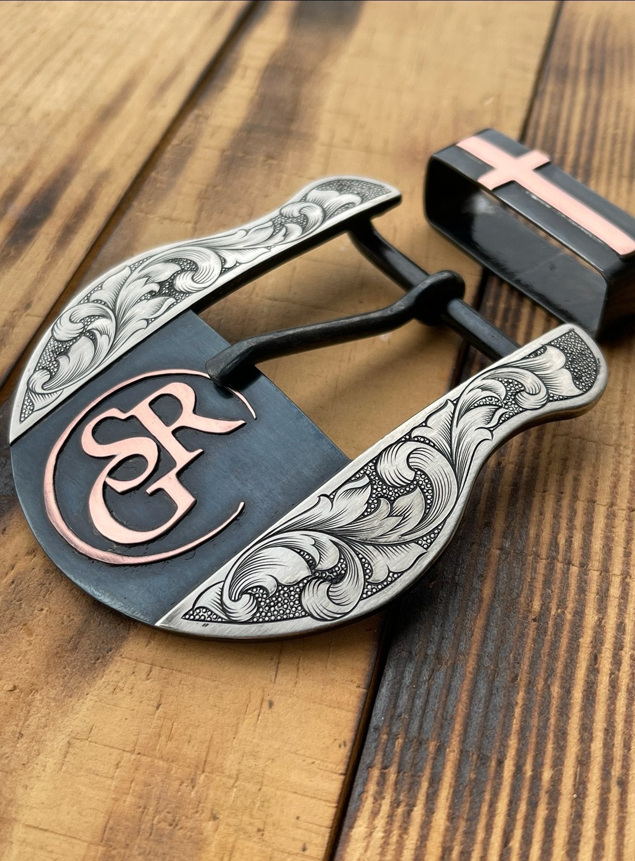 Custom Western Belt Buckle - Boles Silver