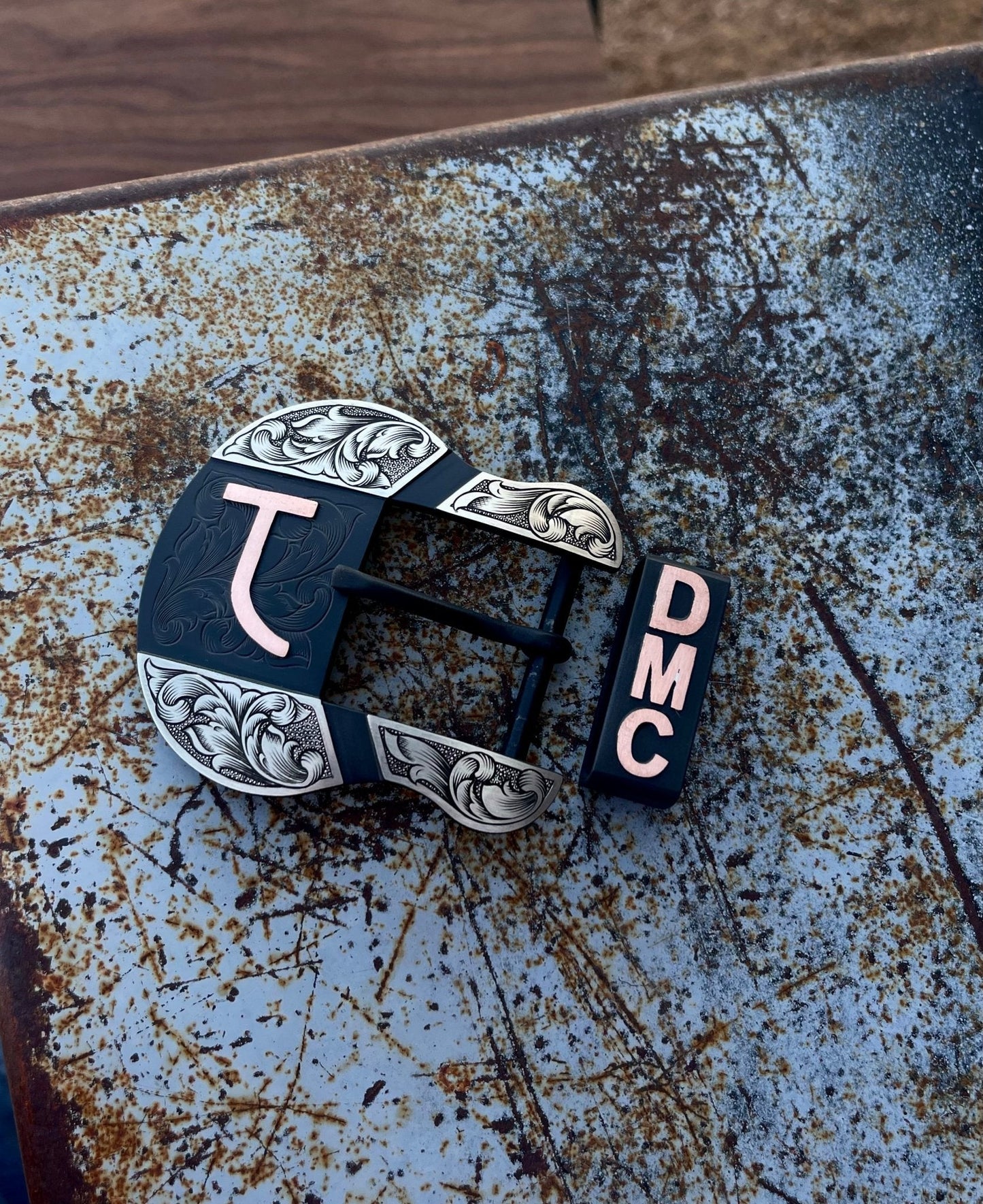 Custom Western Belt Buckle - Boles Silver