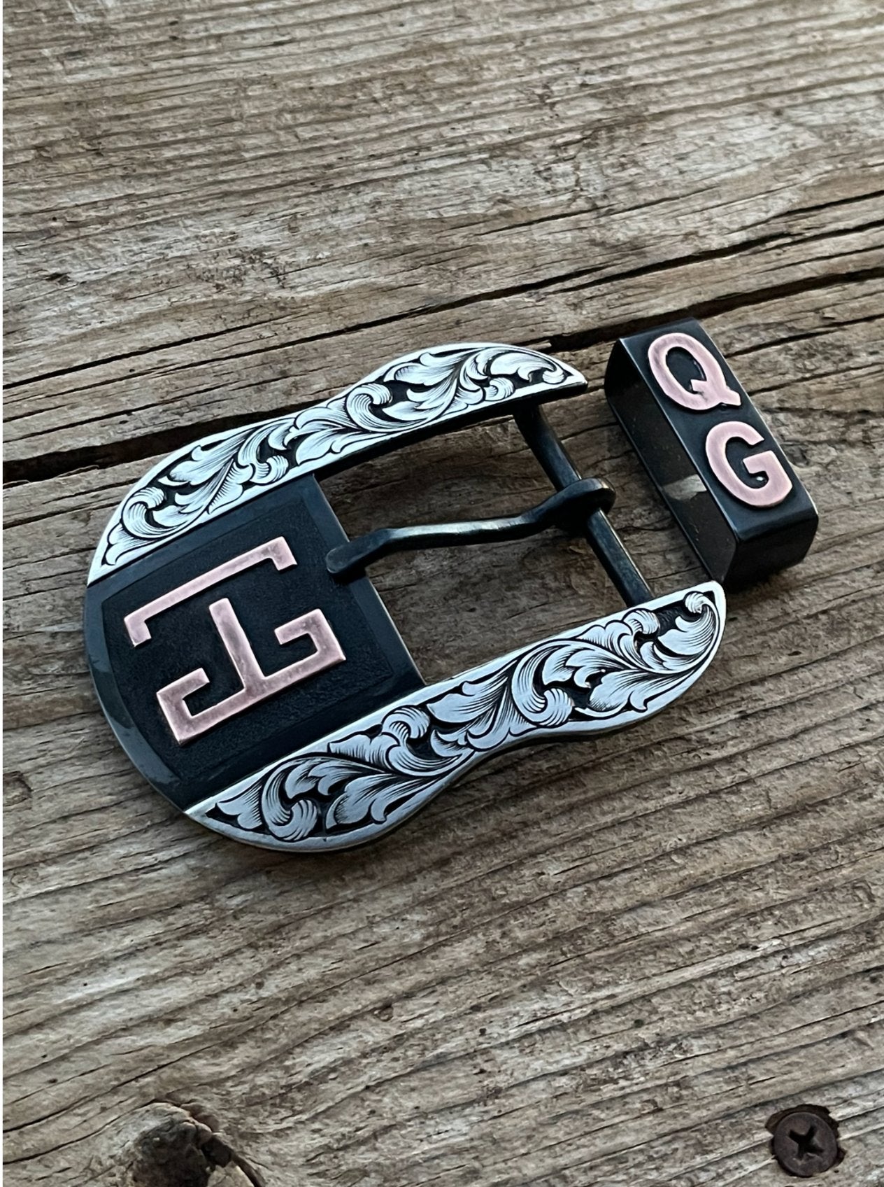 Custom Western Belt Buckle - Boles Silver