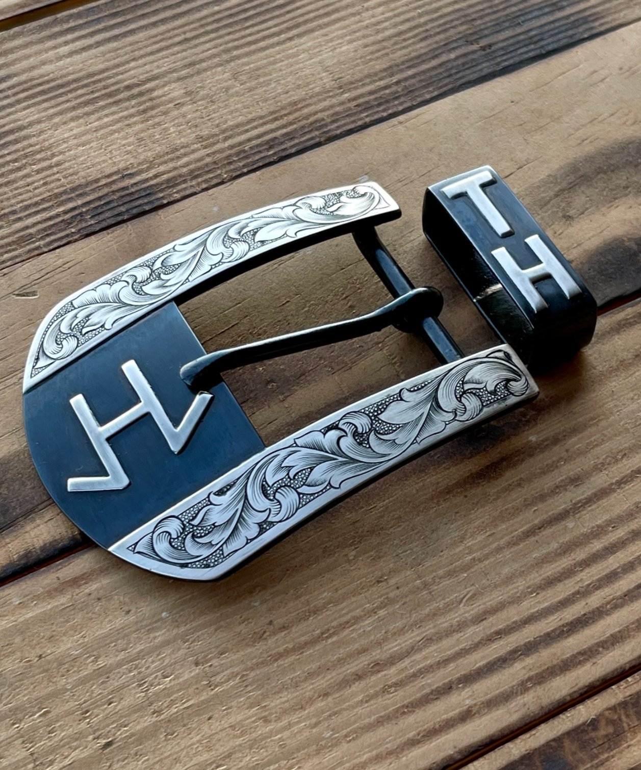 Custom Western Belt Buckle - Boles Silver