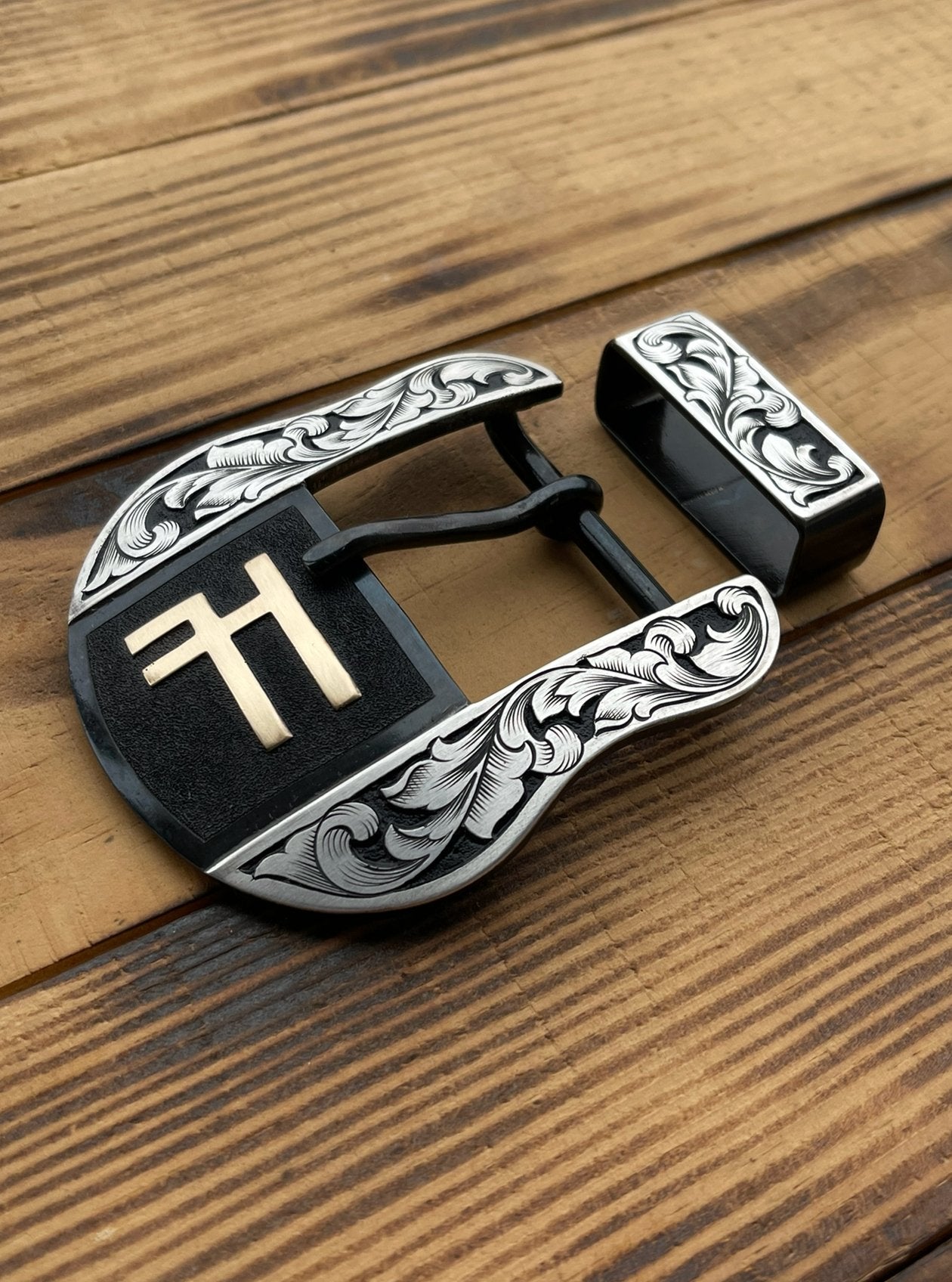 Custom Western Belt Buckle - Boles Silver