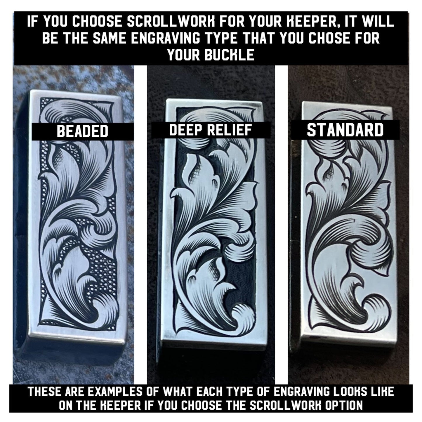 Custom Western Belt Buckle - Boles Silver