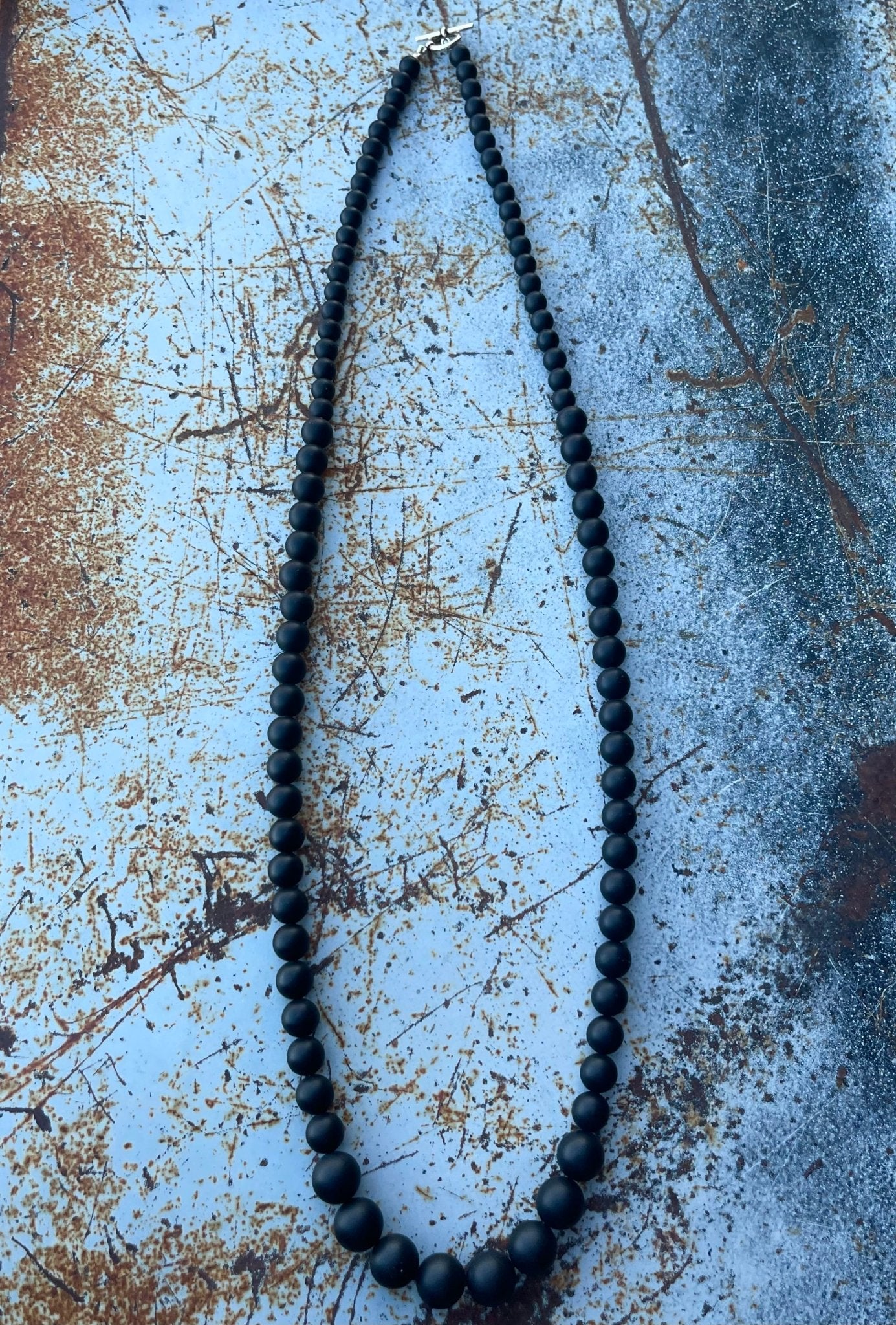 Stardust 29” black onyx necklace - Boles Silver