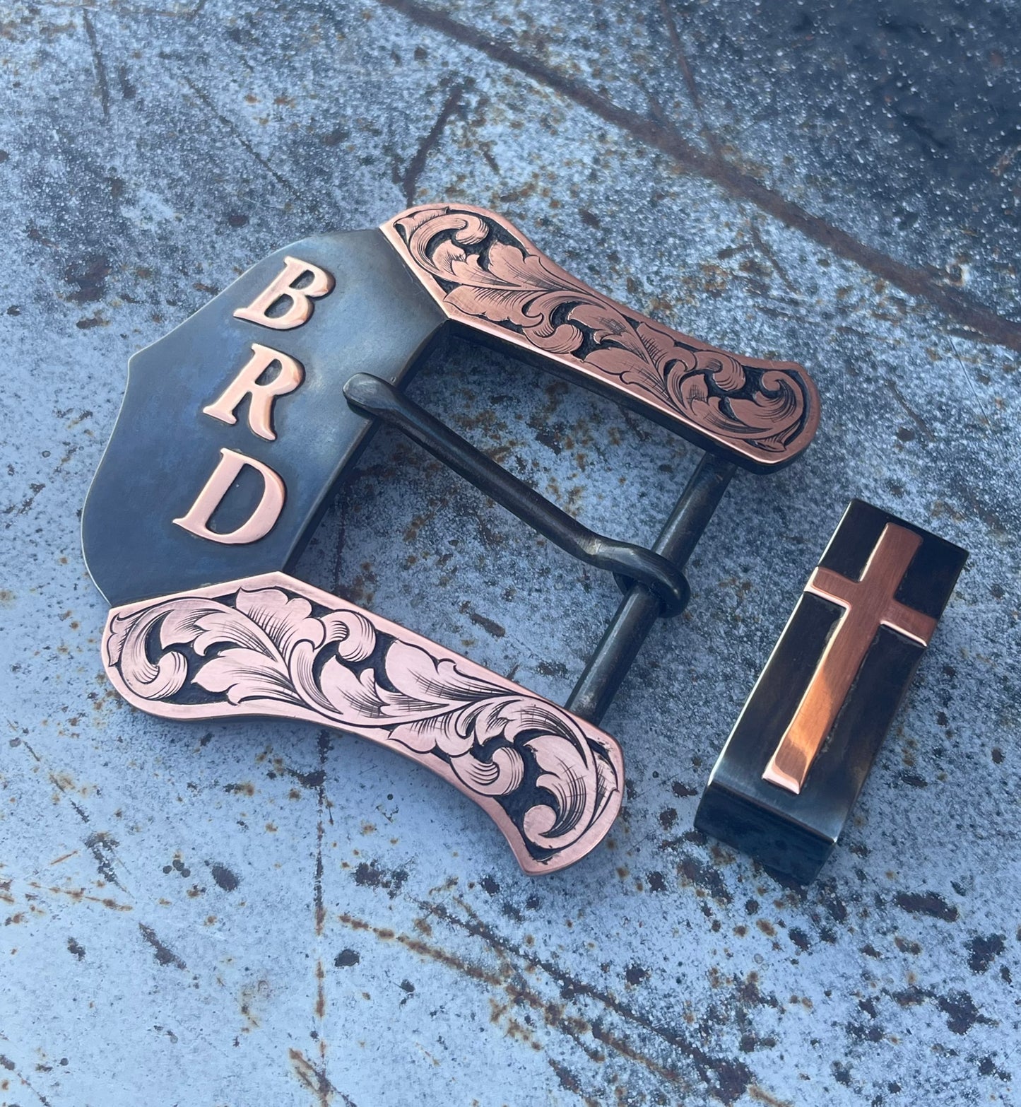Custom Western Belt Buckle | 2-Piece Buckle Set
