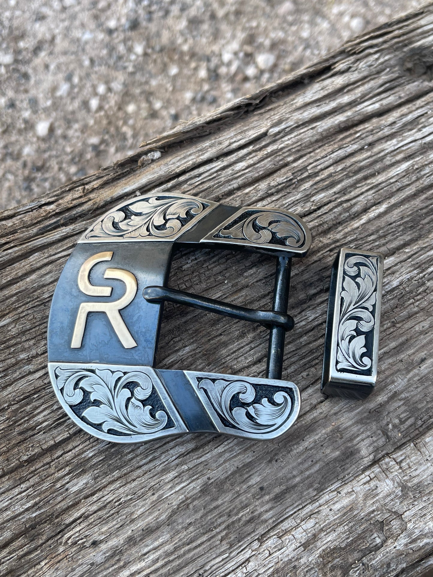 Custom Western Belt Buckle | 2-Piece Buckle Set