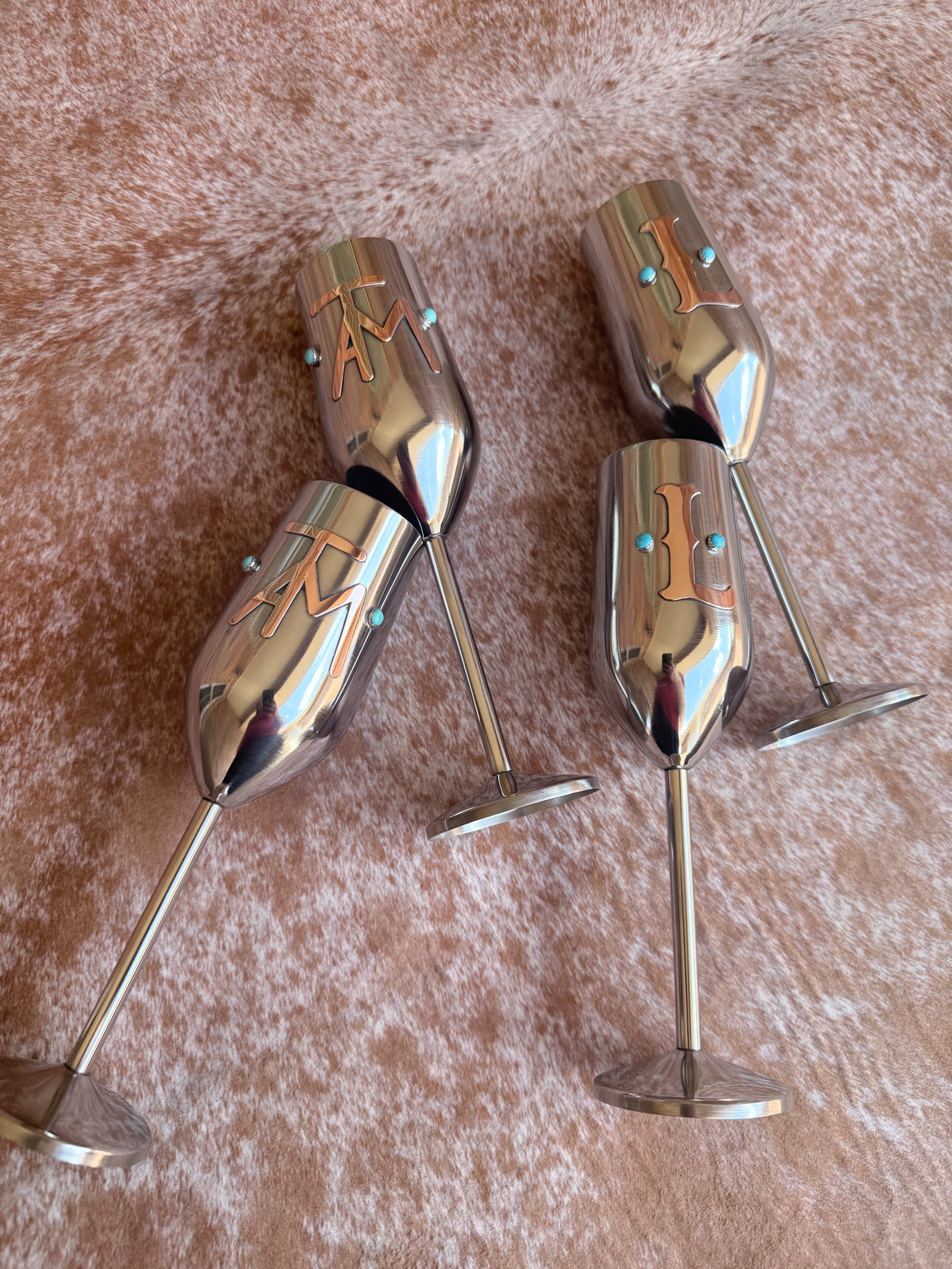 Wedding Toast Glasses - Custom Champagne Flutes, Set of 2