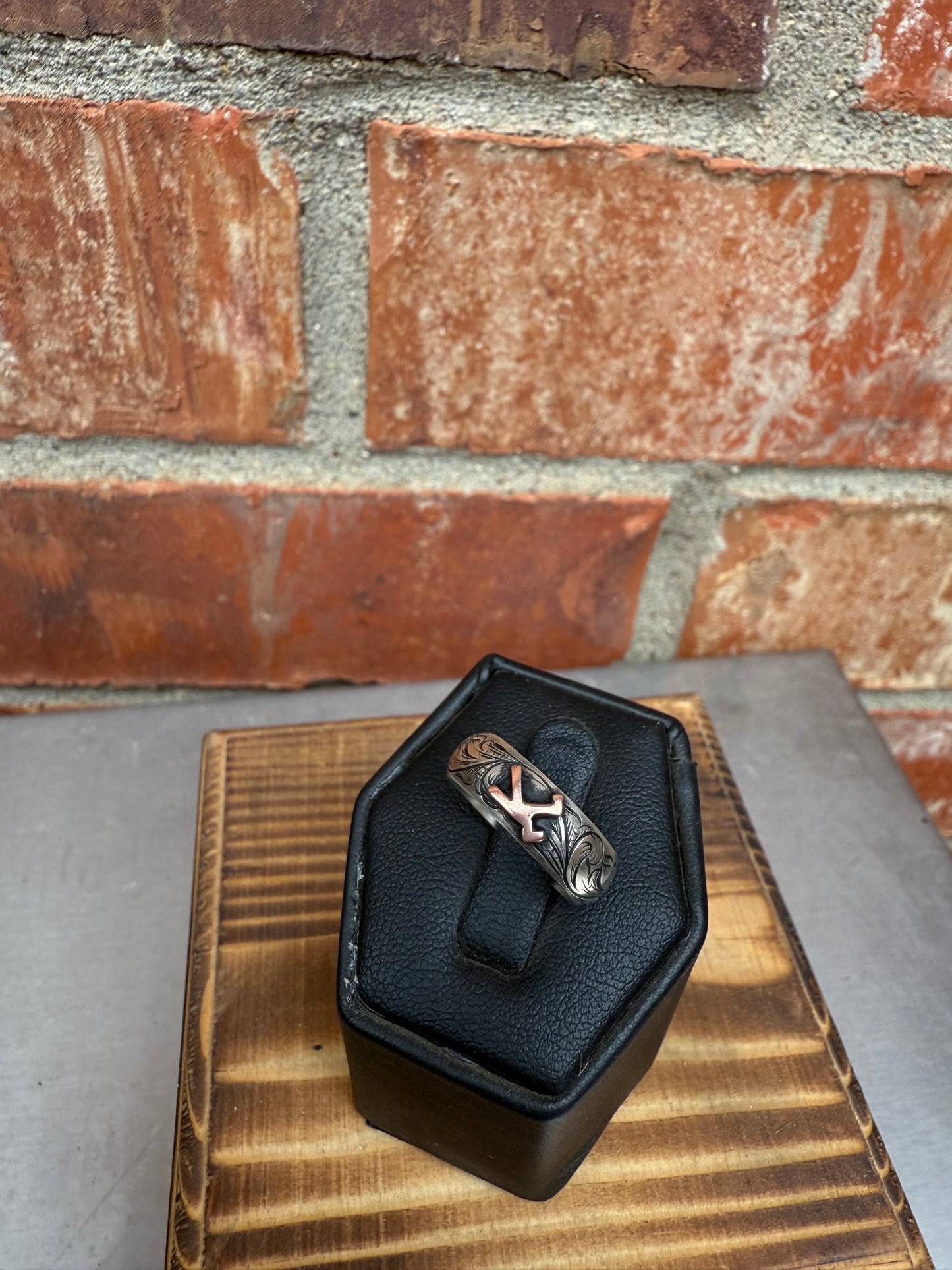 Womens Sterling Silver Engraved Wedding Band - Custom order