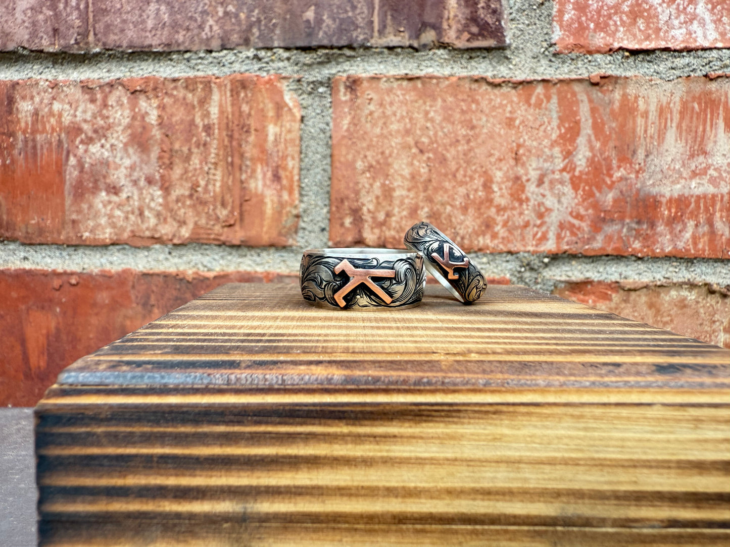 Womens Sterling Silver Engraved Wedding Band - Custom order