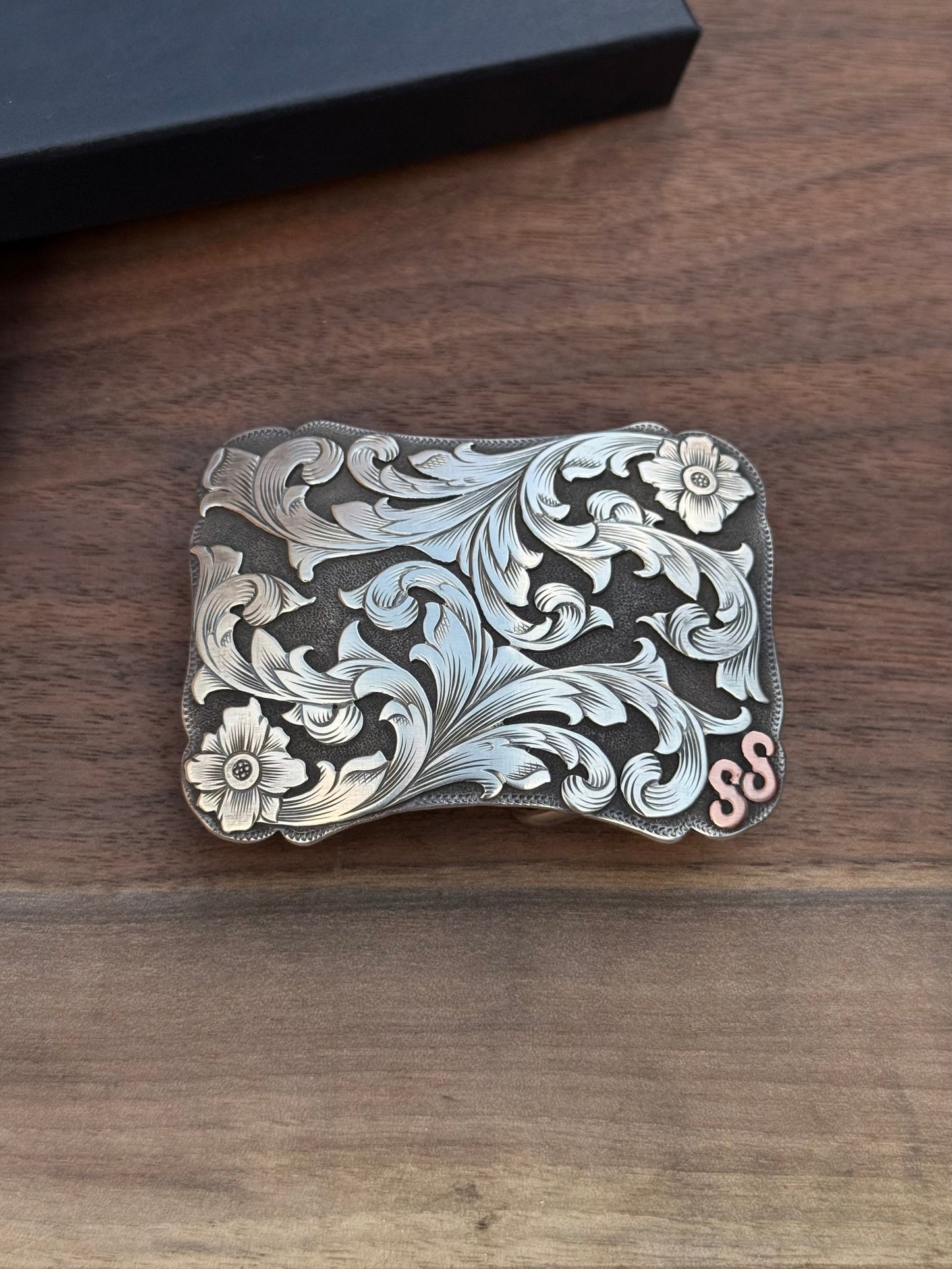 Custom Sterling Silver Trophy Style Belt Buckle
