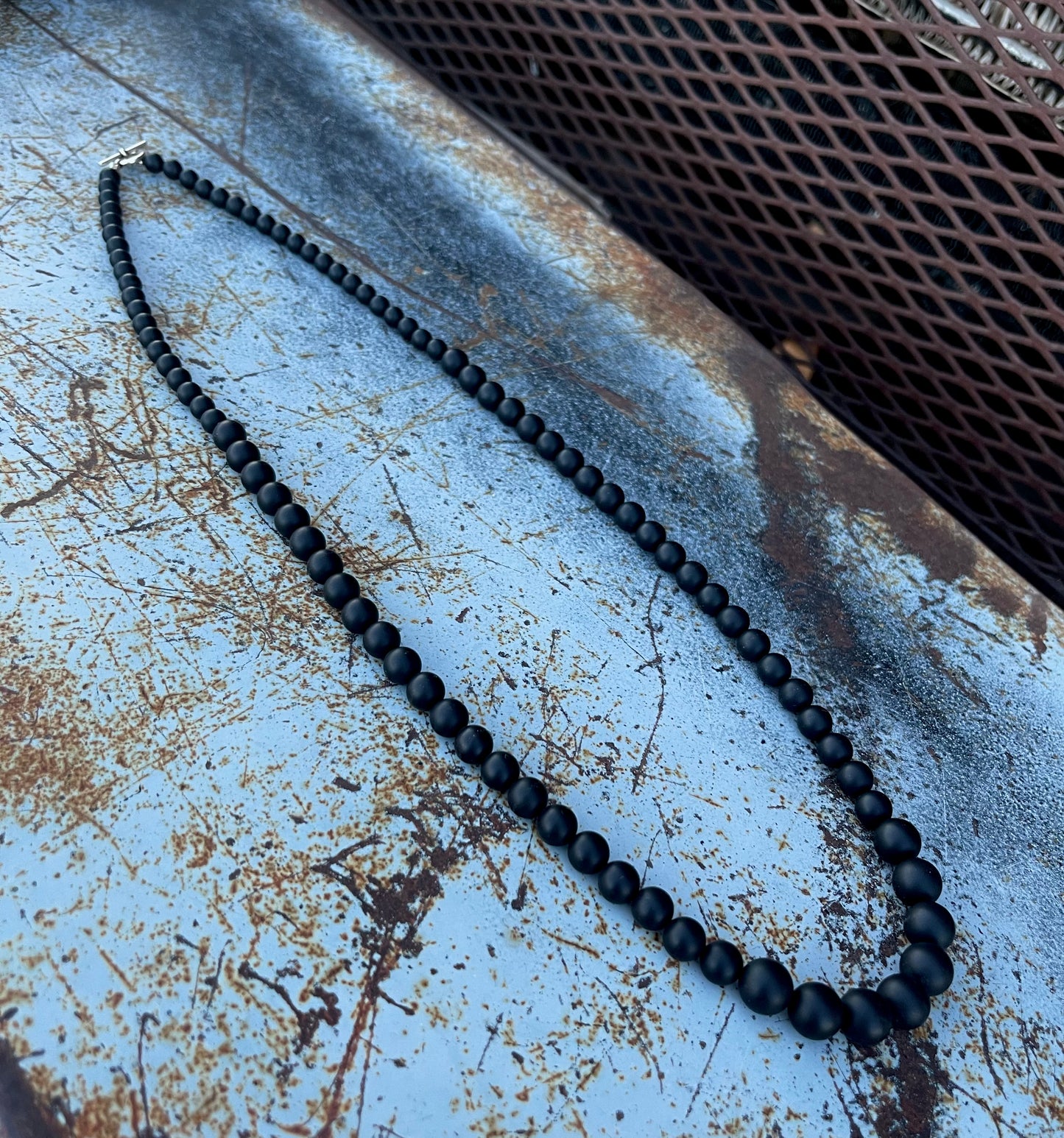 Stardust 29” black onyx necklace