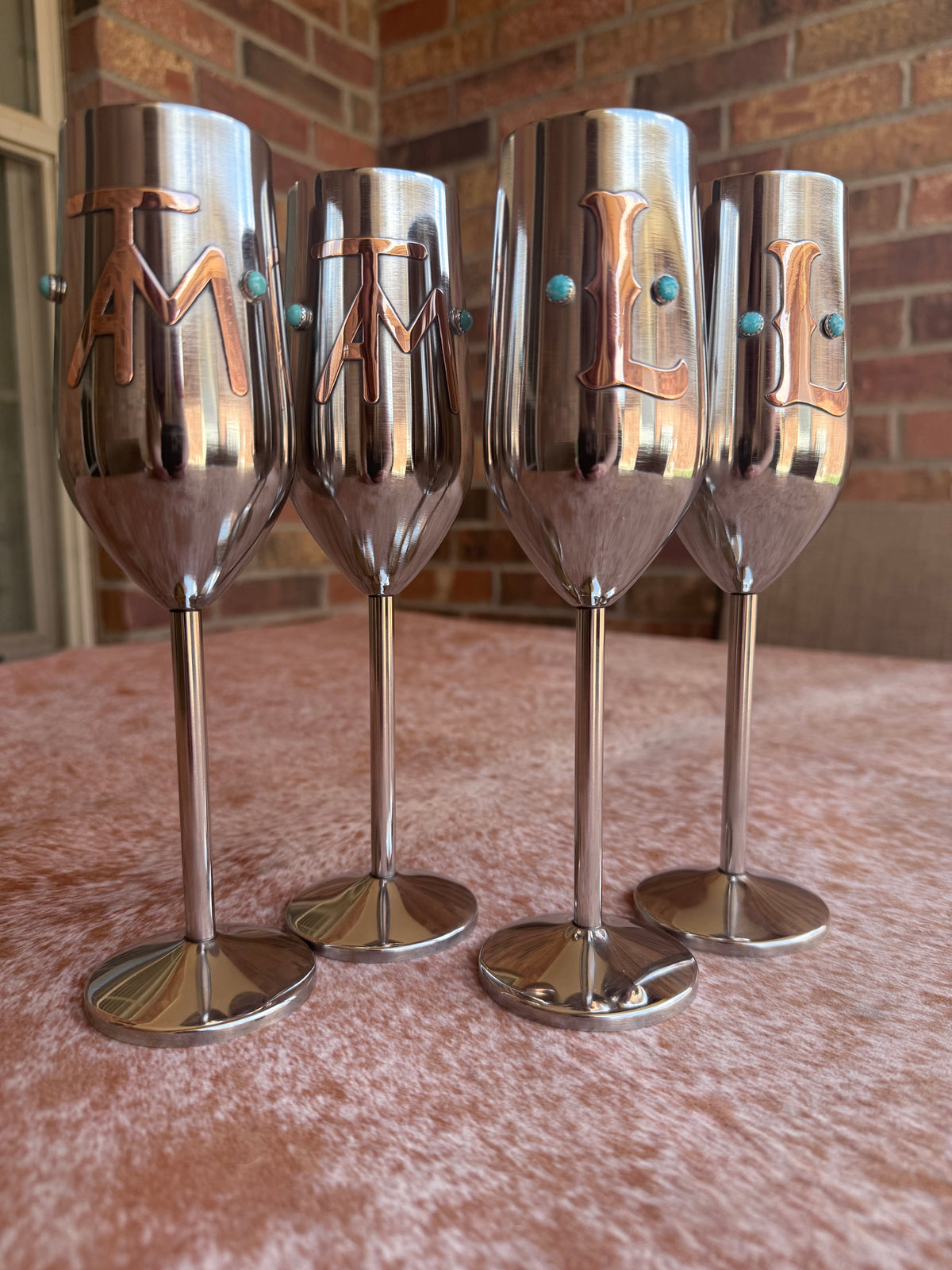 Wedding Toast Glasses - Custom Champagne Flutes, Set of 2
