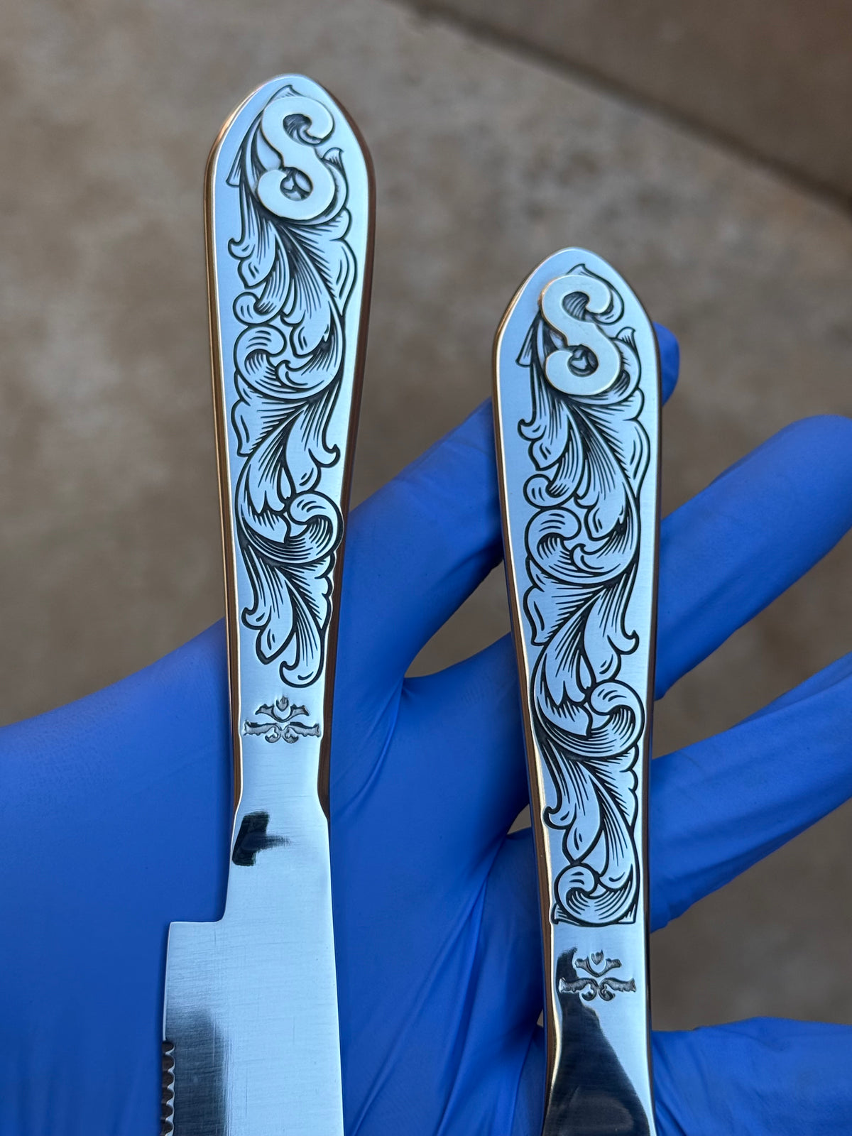 Custom Wedding Cake Serving Set