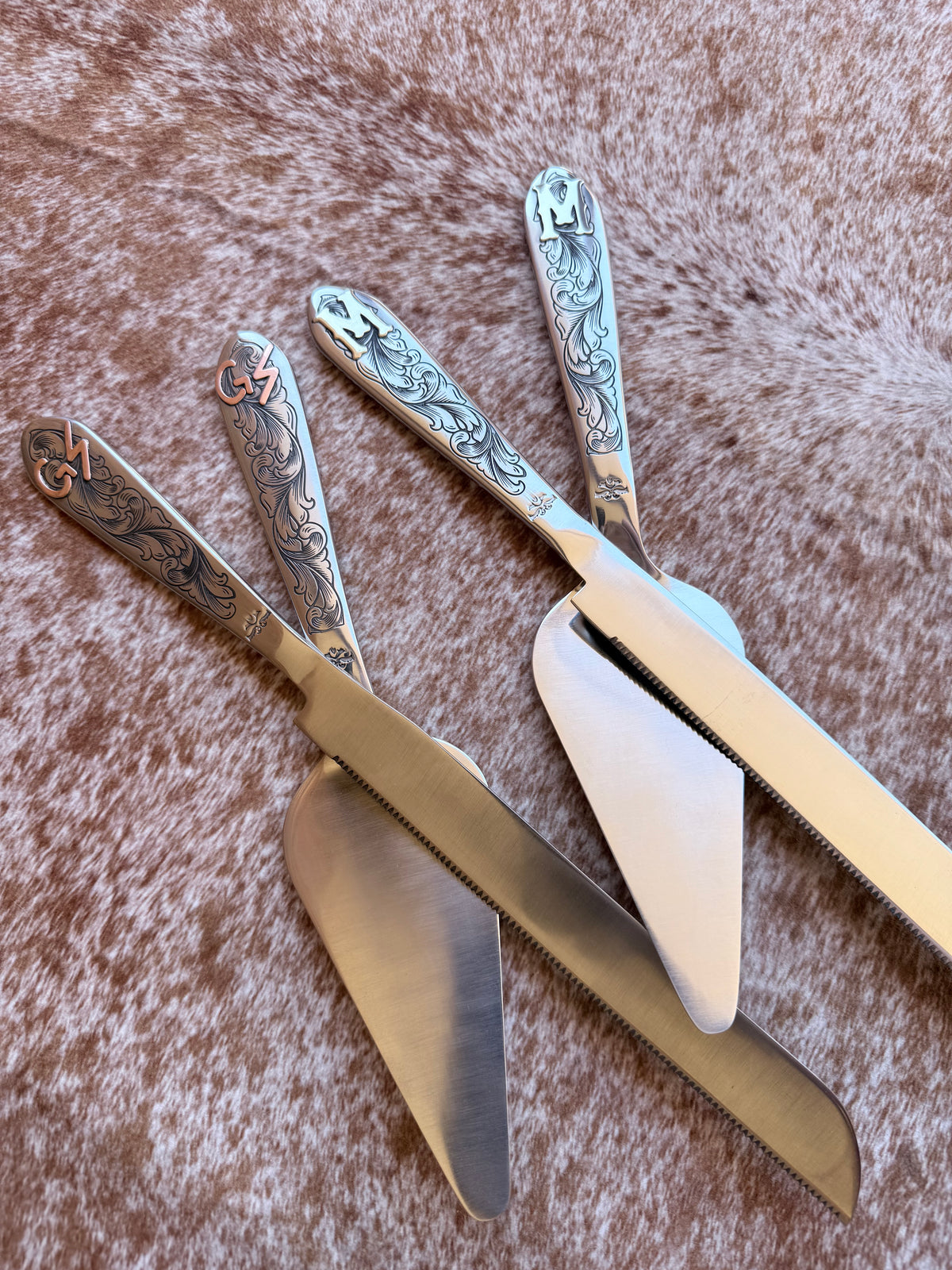 Custom Wedding Cake Serving Set