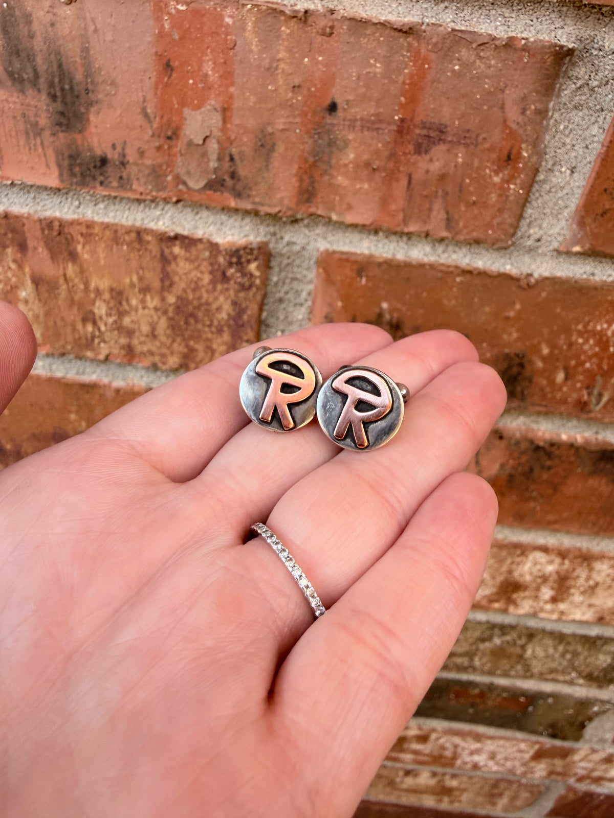 Men’s Custom Sterling Silver Cufflinks - Personalized Wedding Cufflinks Set
