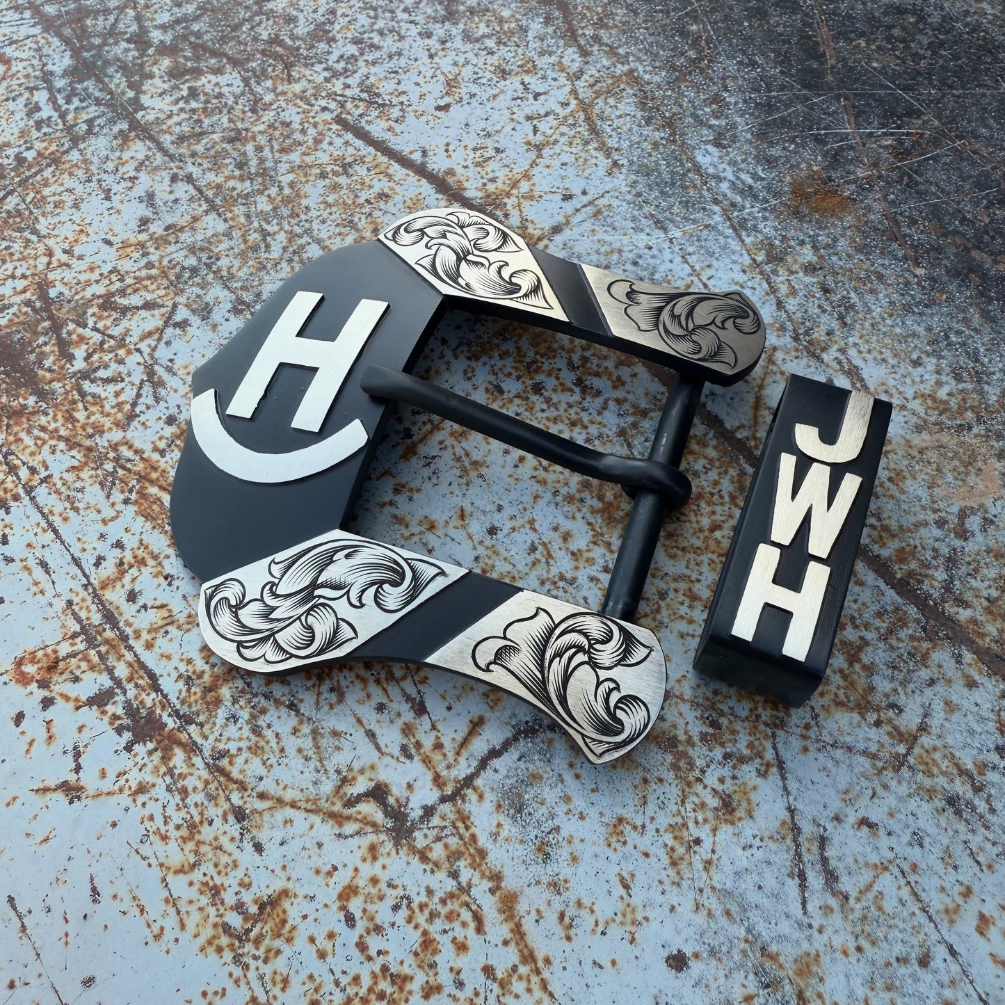 Custom Western Belt Buckle | 2-Piece Buckle Set