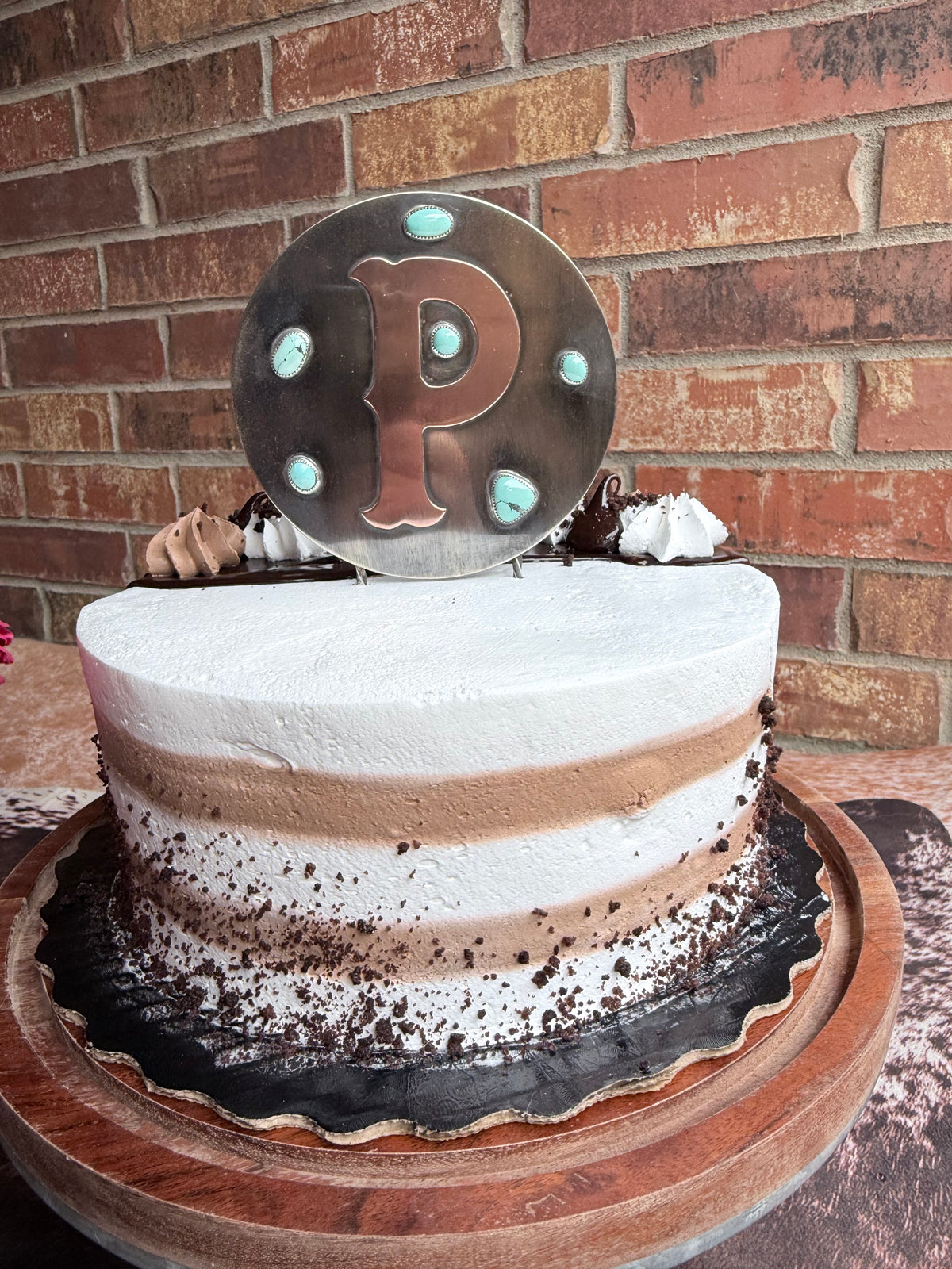 Handmade Western Wedding Cake Topper - Custom Order