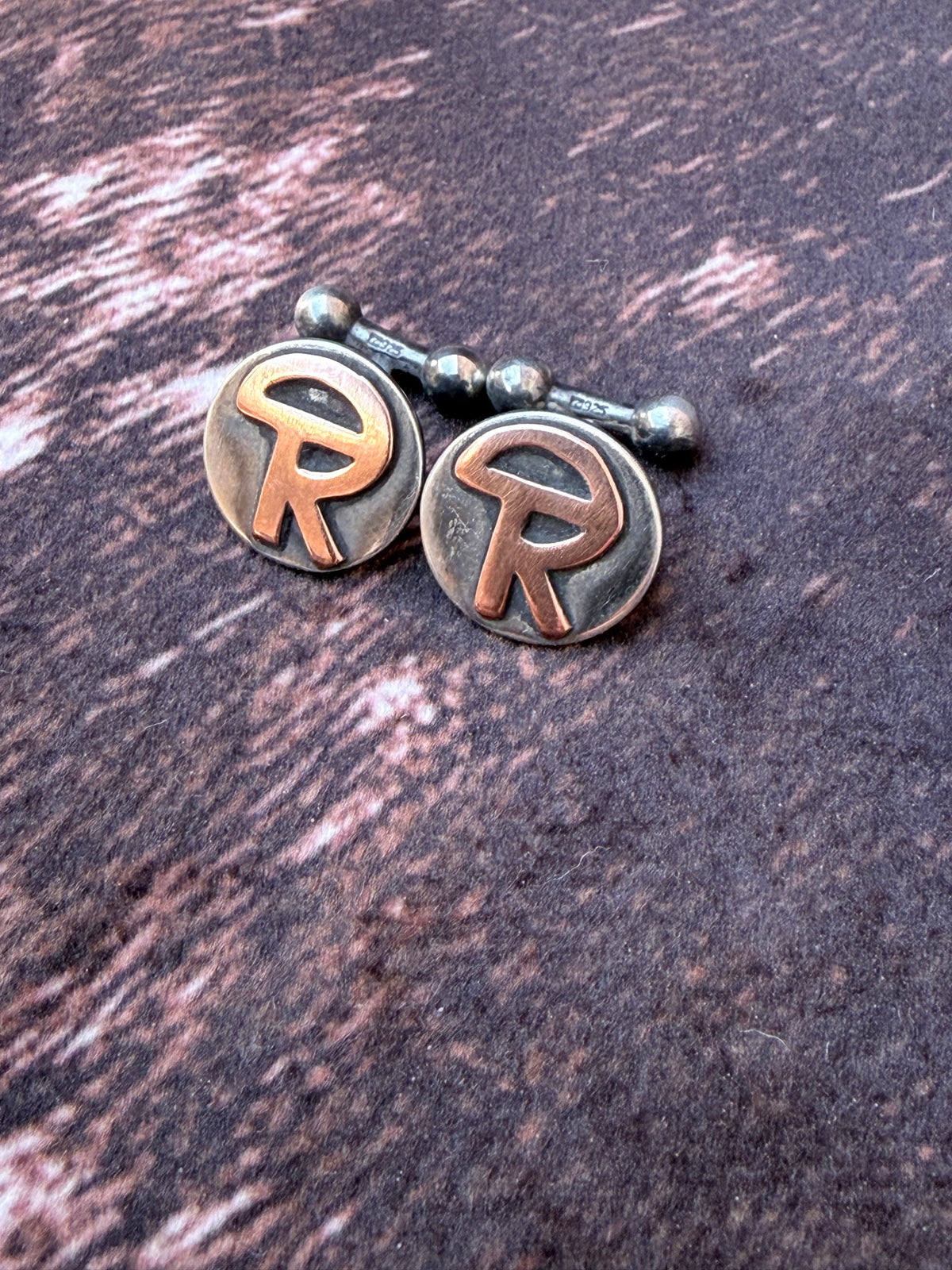Men’s Custom Sterling Silver Cufflinks - Personalized Wedding Cufflinks Set