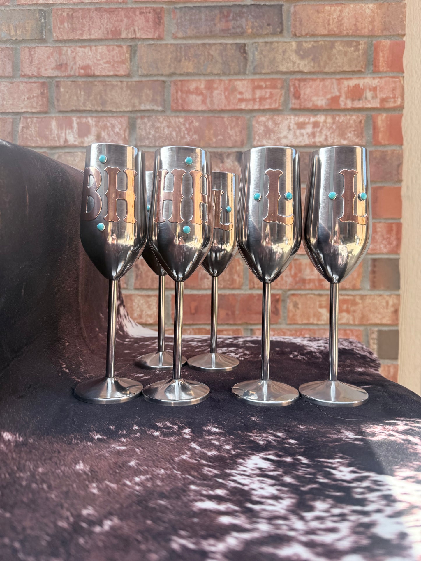 Wedding Toast Glasses - Custom Champagne Flutes, Set of 2