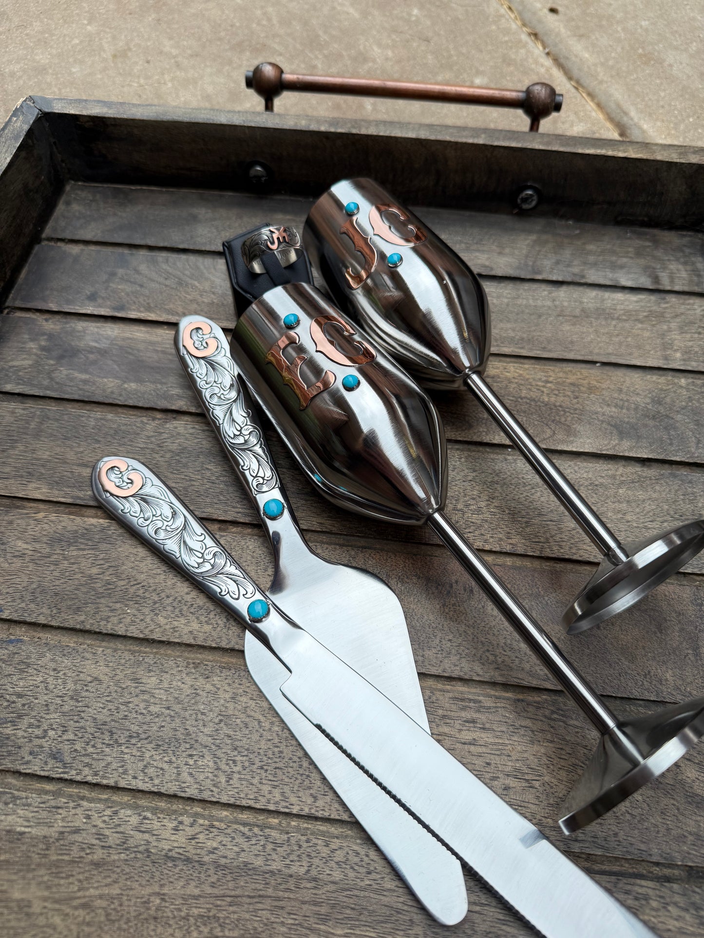 Wedding Toast Glasses - Custom Champagne Flutes, Set of 2