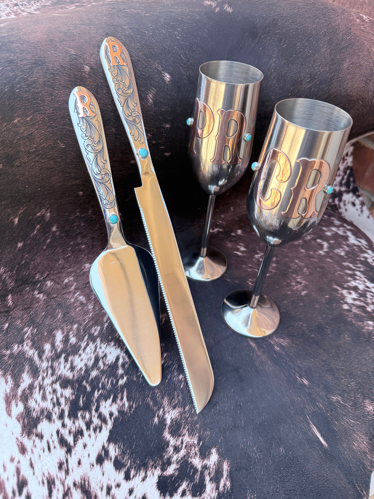 Wedding Toast Glasses - Custom Champagne Flutes, Set of 2