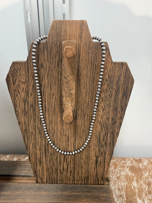 The Ginger - Sterling Silver Pearl Beaded Necklace