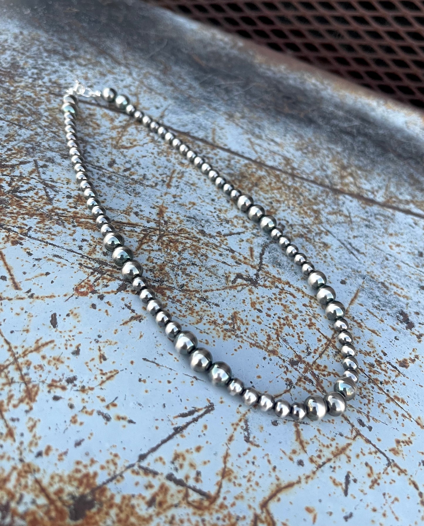 Rio Necklace - Sterling Silver Navajo Pearls | Boles Silver