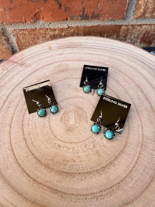 The Bria Kingman Turquoise Drop Earrings | .925 Sterling