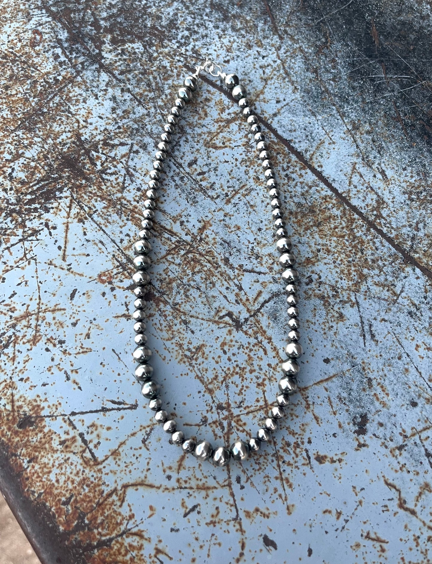 Rio Necklace - Sterling Silver Navajo Pearls | Boles Silver