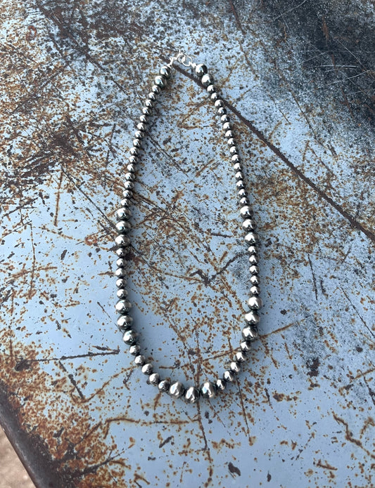 Rio Necklace - Sterling Silver Navajo Pearls | Boles Silver