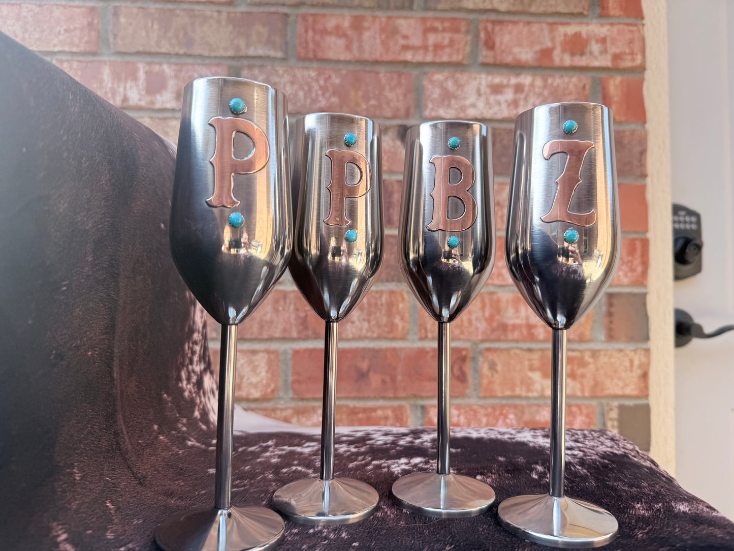 Wedding Toast Glasses - Custom Champagne Flutes, Set of 2