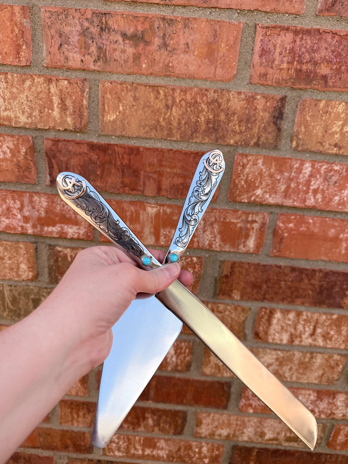 Custom Wedding Cake Serving Set