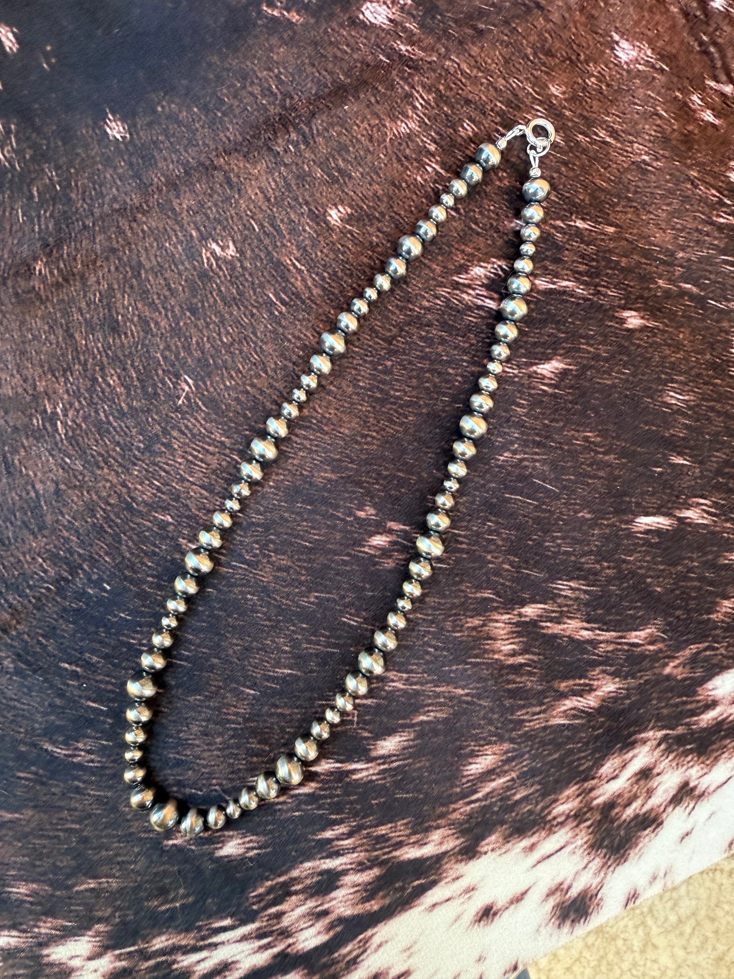 The Harper Sterling Silver Pearl Hand Beaded Necklace - 16.25 inch