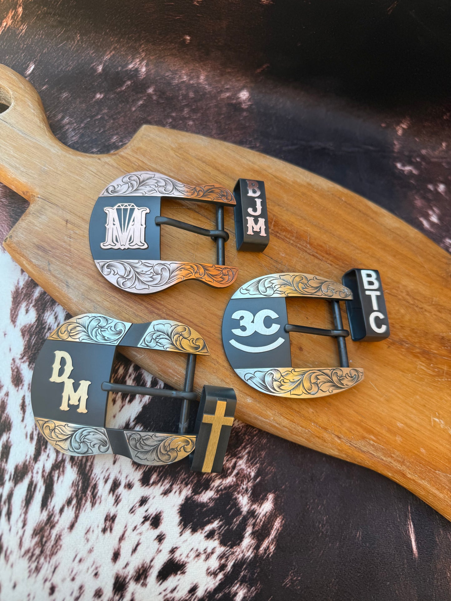 Custom Western Belt Buckle | 2-Piece Buckle Set