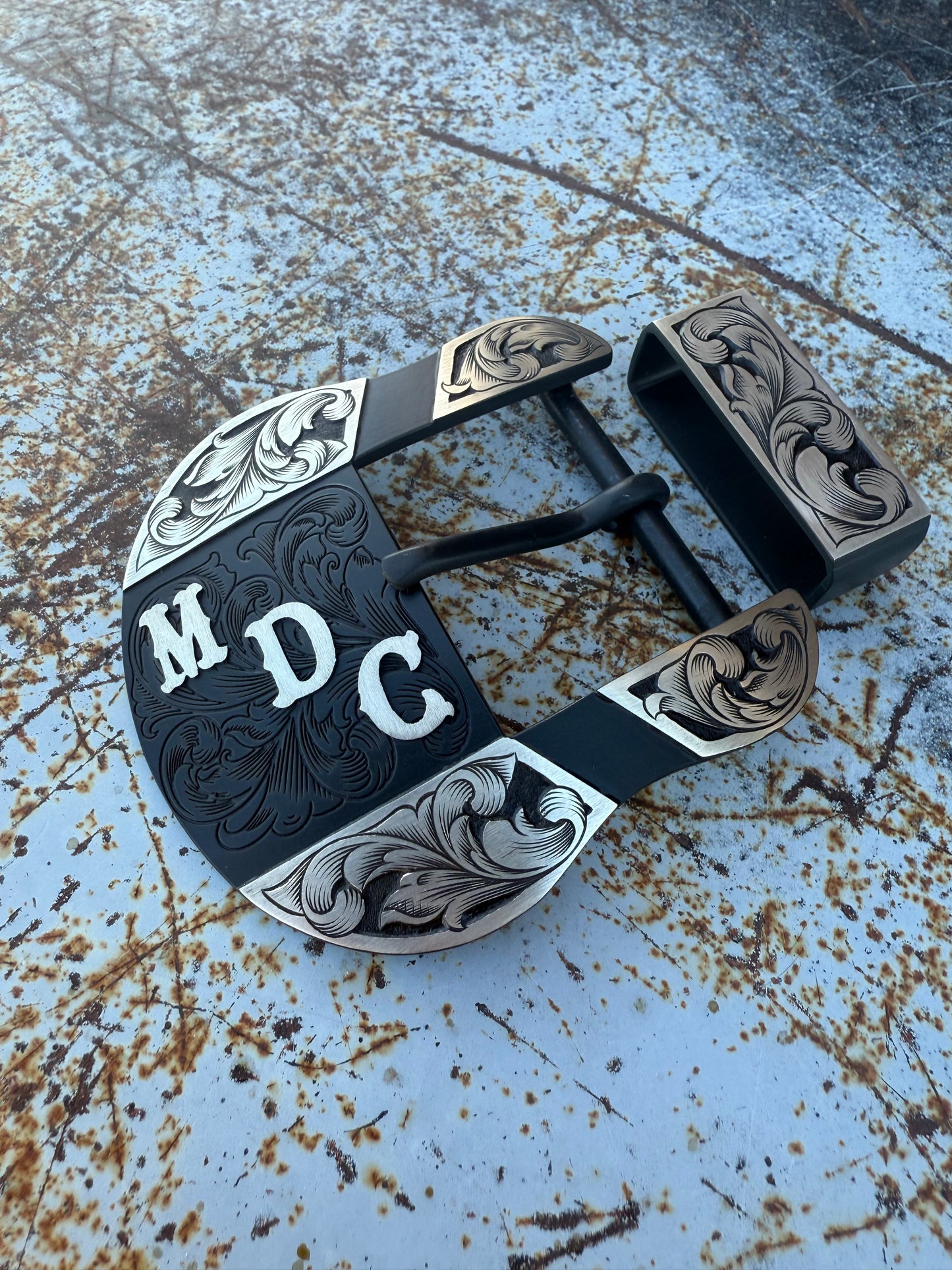 Custom Western Belt Buckle | 2-Piece Buckle Set