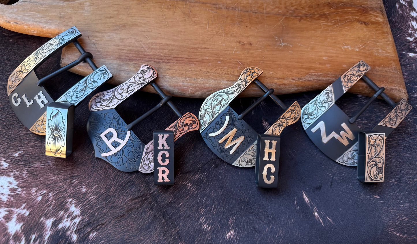 Custom Western Belt Buckle | 2-Piece Buckle Set