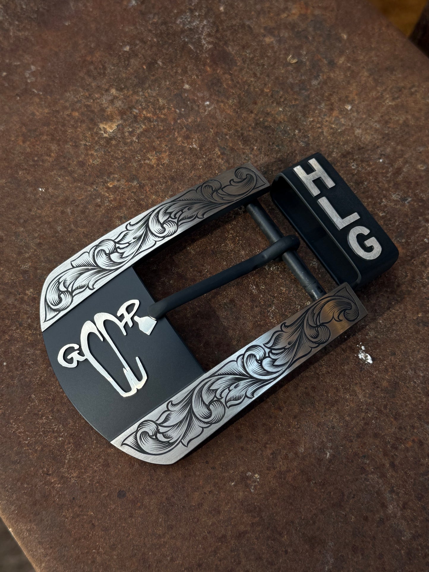 Custom Western Belt Buckle | 2-Piece Buckle Set