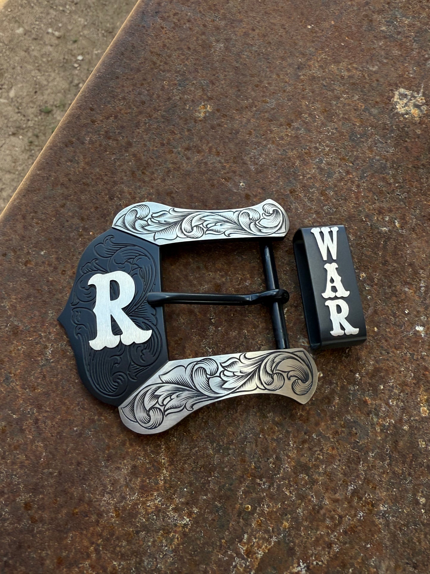 Custom Western Belt Buckle | 2-Piece Buckle Set