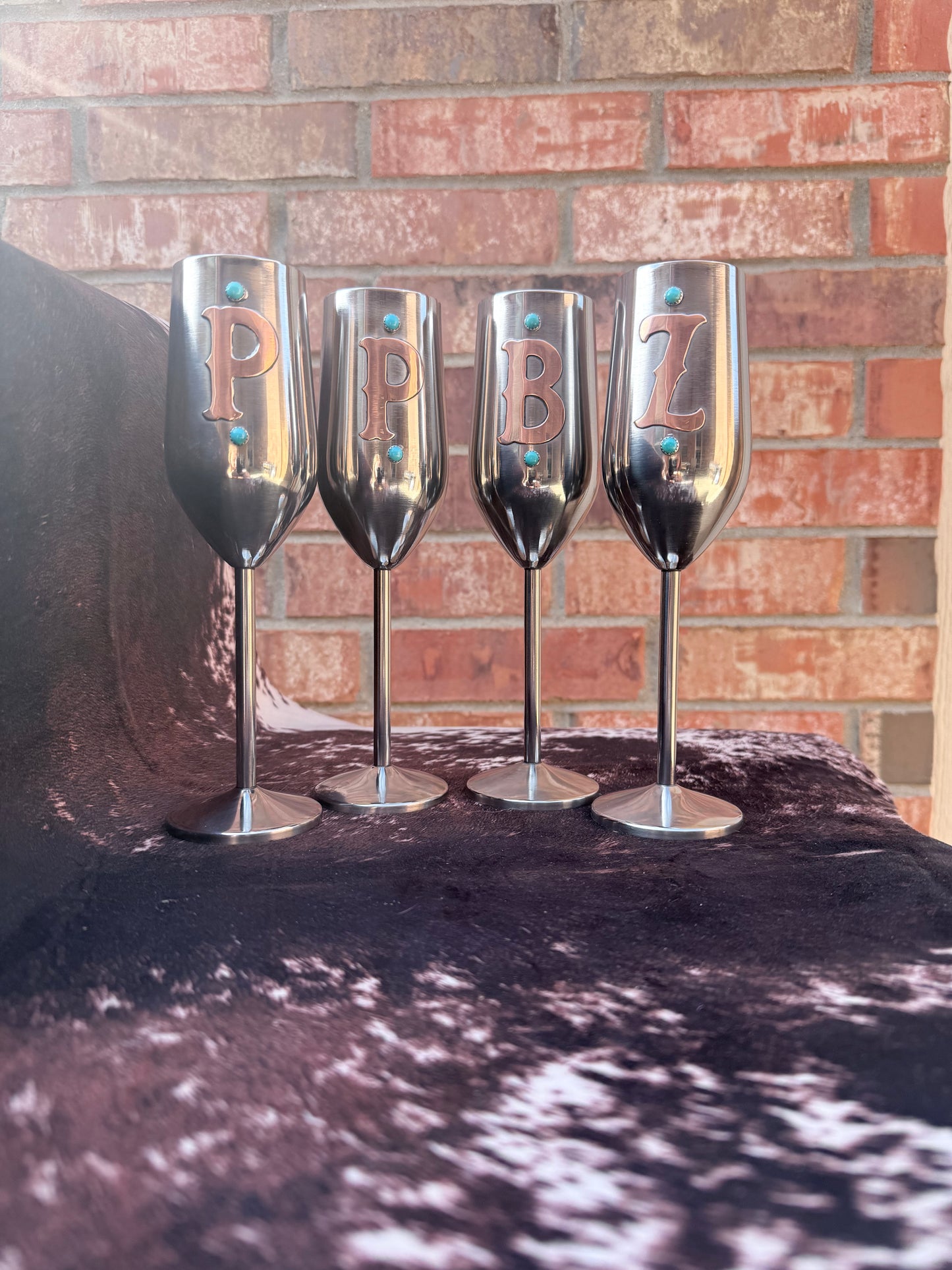 Wedding Toast Glasses - Custom Champagne Flutes, Set of 2