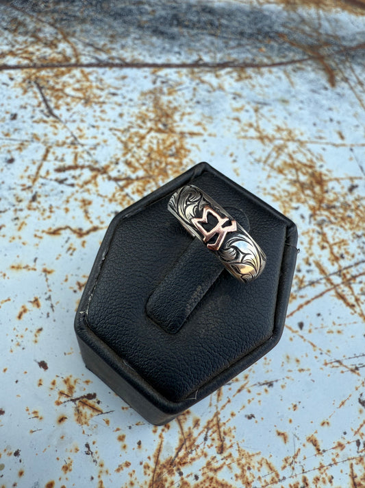Womens Sterling Silver Engraved Wedding Band - Custom order
