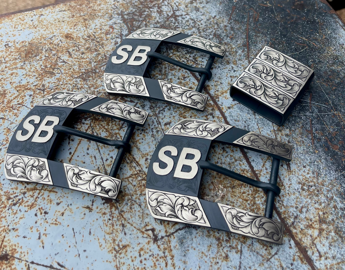 Custom Western Belt Buckle | 2-Piece Buckle Set