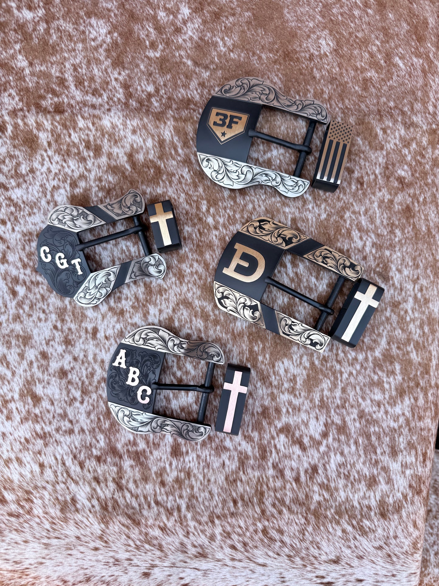 Custom Western Belt Buckle | 2-Piece Buckle Set