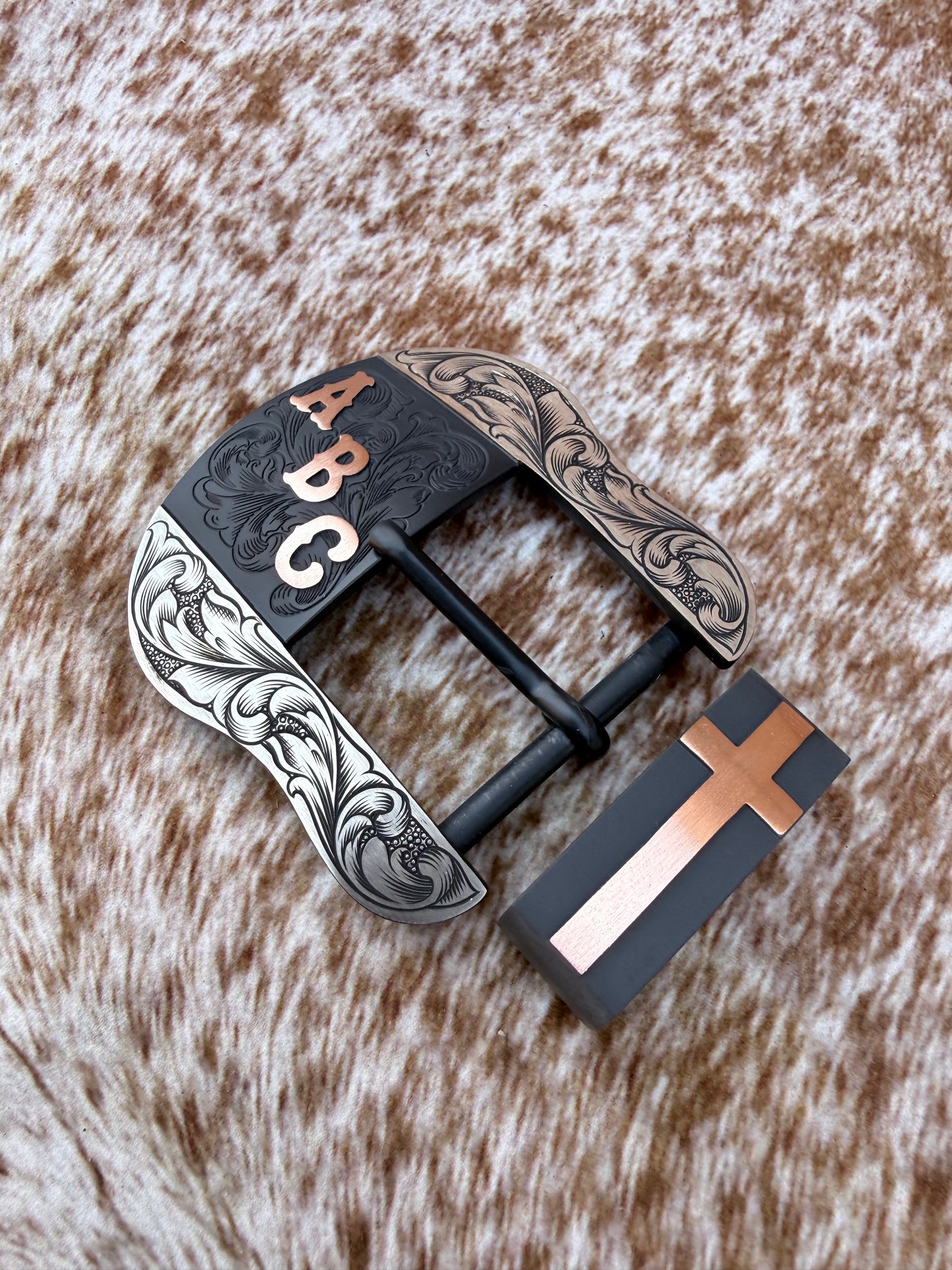 Custom Western Belt Buckle | 2-Piece Buckle Set
